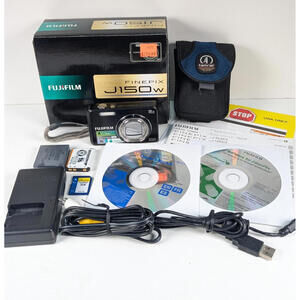 Fujifilm FinePix J150w 10MP Digital Camera - Black With Accessories ~ !WORKS!